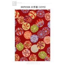 KKP2338-KOTEMARI 二越ちりめん和柄プリント（小手毬） [メーター