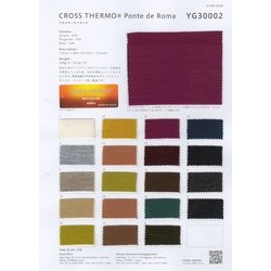 YG30002 A/W/Eクロスサーモポンチ　ウール混ニットカット