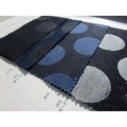 JN0704 9オンス ジャカードデニムドット柄 大　Hatoribe?ハトリベ