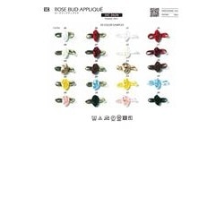 SIC-3626- ローズブッドアップリケ／17×27mm