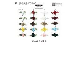 SIC-3626- ローズブッドアップリケ／17×27mm