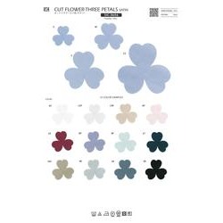 SIC-3656-S カットフラワー三ツ花（サテン）／S（29×29mm）