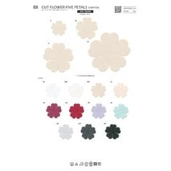 SIC-3658-S カットフラワー五ツ花（シフォン）／S（27×27mm）