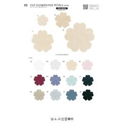 SIC-3659-LL カットフラワー五ツ花（サテン）／LL（70×75mm）