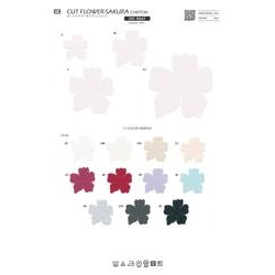 SIC-3661-M カットフラワーサクラ（シフォン）／M（40×40mm）