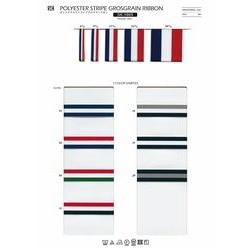 SIC-1005-9 ポリエステルストライプグログランリボン／9mm
