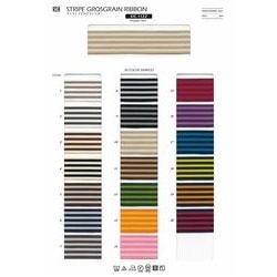 グログランリボン　ストライプ　まとめ売り SIC-1122- ストライプグログランリボン／24mm | sic-net