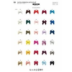SIC-3502- サテンリボンアップリケ／18×20mm