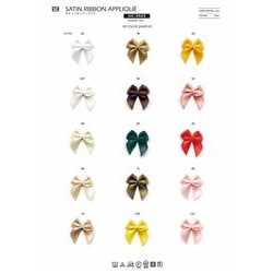 SIC-3503- サテンリボンアップリケ／28×25mm | sic-net | テキスタイル