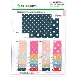 88180 ダブルガーゼ 水玉・チェック・ストライプ | TNC