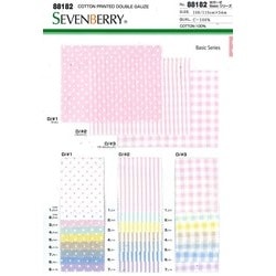 生地の見本 ダブルガーゼ ❶ ダブルガーゼ 無地 生地 布 日本製◎ふわふわ厚みが2倍【50センチ単位