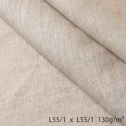 R0126-2 リネン 150cm巾 オートミール 薄地 平織り R0126 [メーターカット]