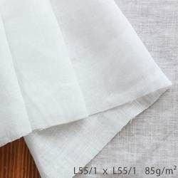 R0296-2 リネン 150cm巾 ホワイト 薄地（ガーゼ） 平織り R0296