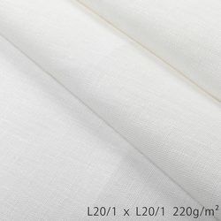 R1025-2 リネン 150cm巾 ホワイト 中厚地 平織り R1025