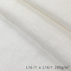 R1458-2 リネン 150cm巾 ホワイト 厚地 綾織り R1458