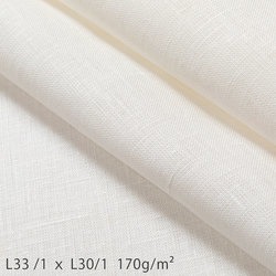 R1797-5 リネン 220cm巾 ホワイト 中厚地 平織り R1797 [メーターカット]