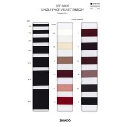 REF-8600-9 片面ベルベットリボン／9mm | sic-net | テキスタイルネット