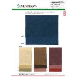 88630 ムラ糸クロス　抜き染柄　エアータンブラーワッシャー加工