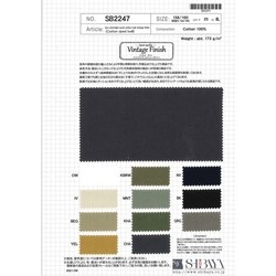SB2247 Sun wind high count cotton twill vintage finish