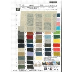 L6600 60リネン天日干しワッシャー [メーターカット]