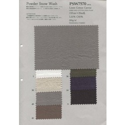 PSW7570 リネンコットンライト馬布・ヴィンテージライク LINEN AND COttON DYED PLAIN