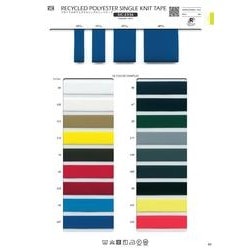 SIC-2336-10 リサイクルポリエステルシングルニットテープ／10mm