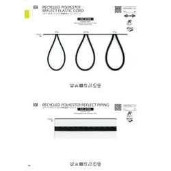 SIC-3148-2 リサイクルポリエステル再帰反射ストレッチコード／2mm