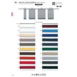 SIC-5035-9 マットサテンリボン／ソフトストレッチ／9mm