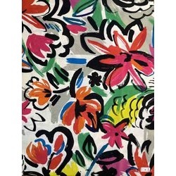 DC1003 20シーチング 手描きの大きな花柄プリント | TNC