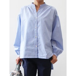 即完売 美品 myclozette タキシード ブラウス バンドカラー シャツ セール】 ALBERT / バンドカラーシャツ （シャツ・ブラウス）｜BEIGE