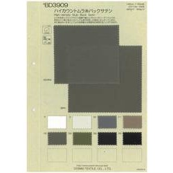 BD3909 ハイカウントムラ糸バックサテン