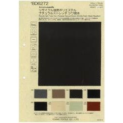 BD6272 リサイクル強撚ポリエステル ナチュラルストレッチ シワ撥水