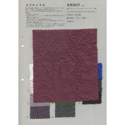 KB2615 綿/リネンカットジャガード(ペイズリー柄)【※在庫限り】 [メーターカット]
