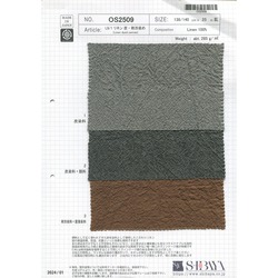 OWE35449-450-489 綿麻キャンバスの備長炭染め/柿渋染め/コーヒー染