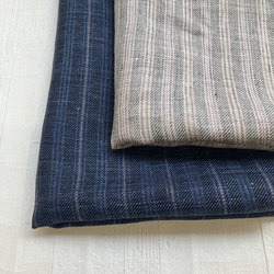 OA43585 40/1 linen KIRISAME stripe [メーターカット]