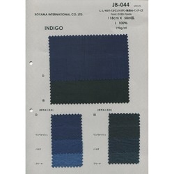 JB-044 L1/40 ハイカウントリネン後染めインディゴ | コヤマ