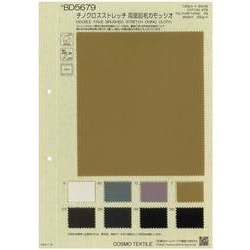 BD5679 チノクロスストレッチ 両面起毛カモッシオ