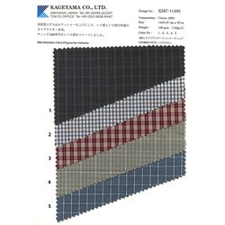 木綿　チェック　古布 先染め 綿麻クロス チェック/ストライプ 異柄 【コットン リネン 生地