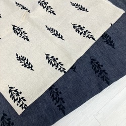 ON43699 綿麻デニムライク刺繍4inch harvest