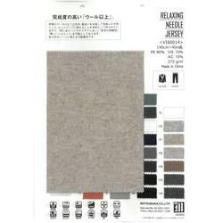 VI60014 RELAXING NEEDLE JERSEY / 完成度の高い「ウール以上」 [メーターカット]