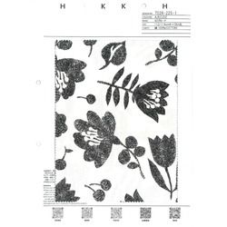 7026-225-1 北欧風　花がらプリント　40ブロード [メーターカット]