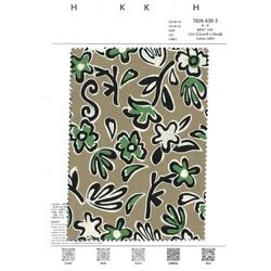 7026-630-3 北欧風　レトロフラワー柄　60タイプライター