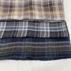 OM42354 リネン 甘織マドラス ワッシャー [メーターカット]