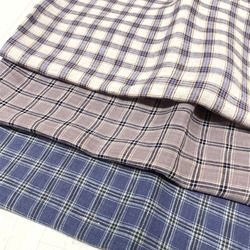 OM42356 リネン ミニチェック ワッシャー