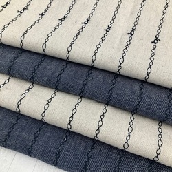 ON43728 綿麻デニムライク刺繍4inch spiral | 小原屋繊維