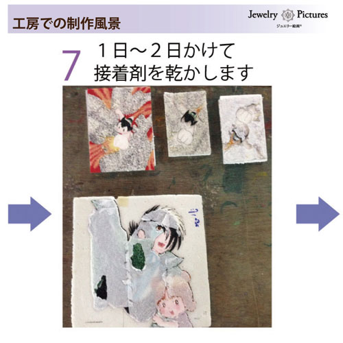 受注生産】ジュエリー絵画 卓上サイズ「鉄腕アトム」AB4SS≪3