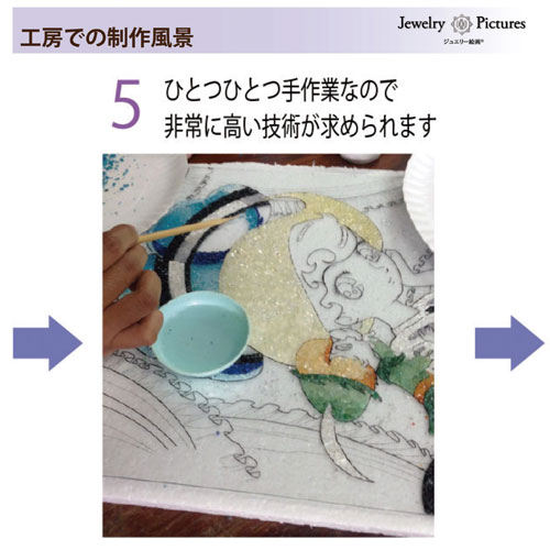 受注生産】ジュエリー絵画 卓上サイズ「火の鳥」FB2SS≪3週間～3