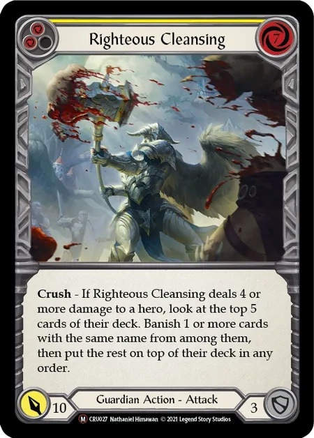 【EN】《Rainbow Foil》[Guardian] Righteous Cleansing 「M」〔CRU-UL027〕