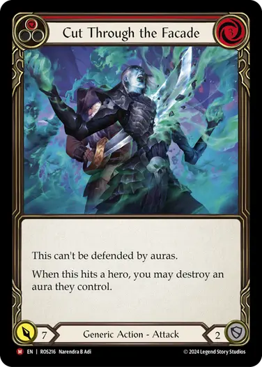 【EN】《Rainbow Foil》[Generic] Cut Through the Facade/外観の貫き (赤)「M」〔ROS216〕