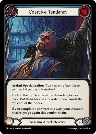 【EN】[Assassin] Coercive Tendency/思考強制 (青)「M」〔HVY246〕